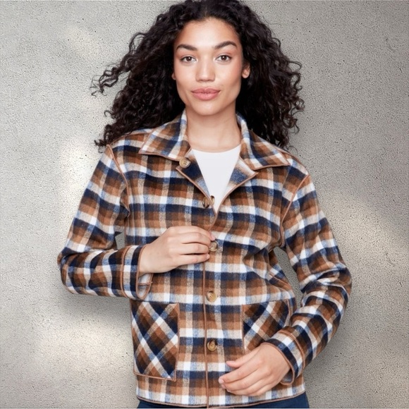 CHARLIE B Reversible Plaid Jacket - Picture 2 of 12